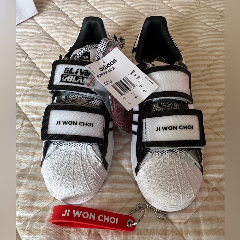 adidas White and Black Ji Won Choi Athletic Shoes